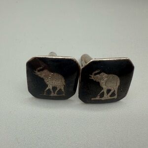 Hand engraved cuff links